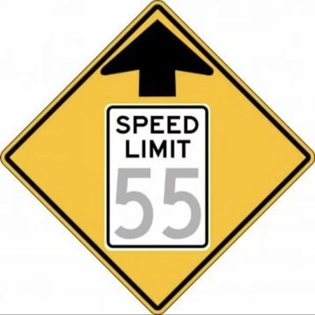 Accuform SEMICUSTOM SPEED LIMIT SIGN SPEED FRW53655HP FRW53655HP